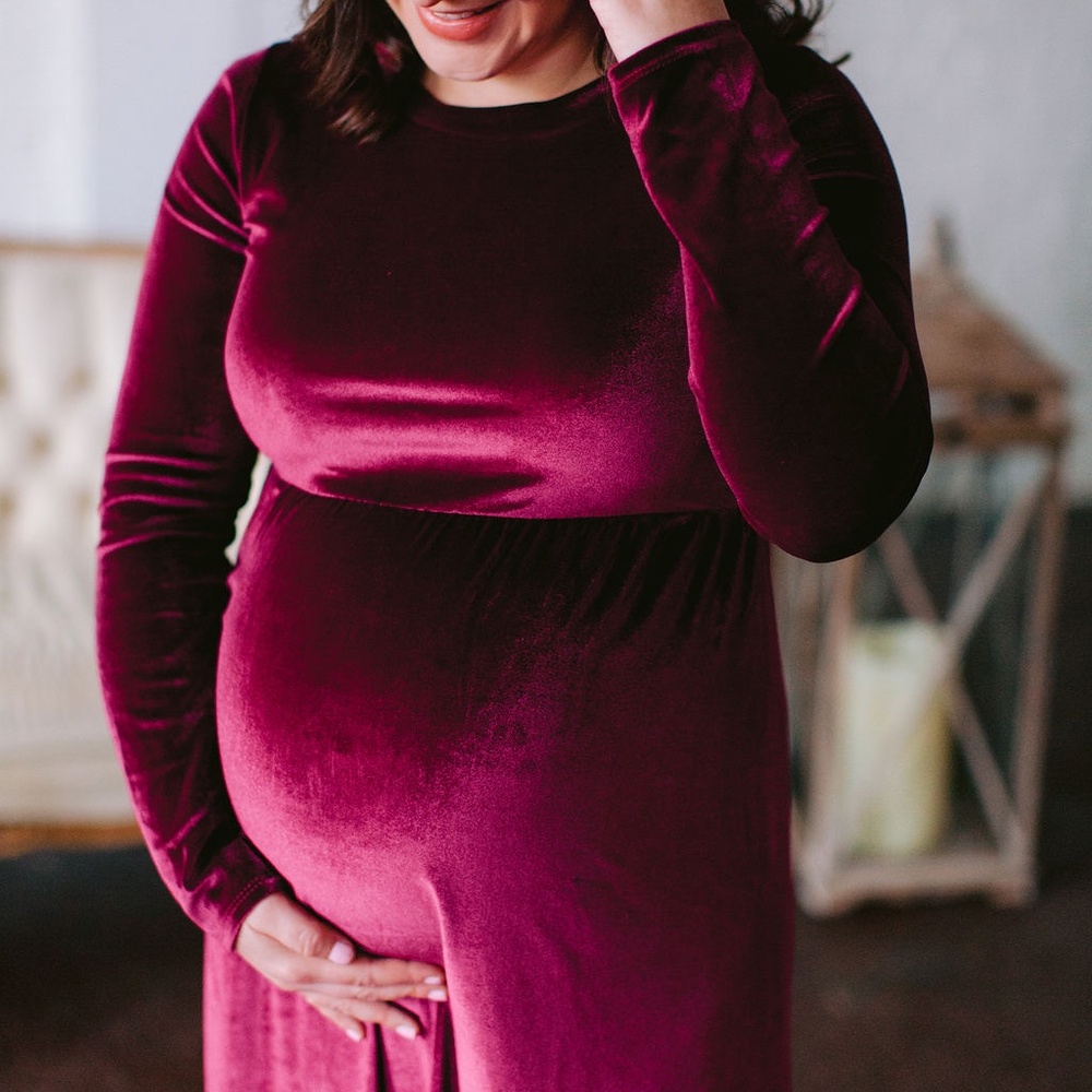 Christmas maternity dress